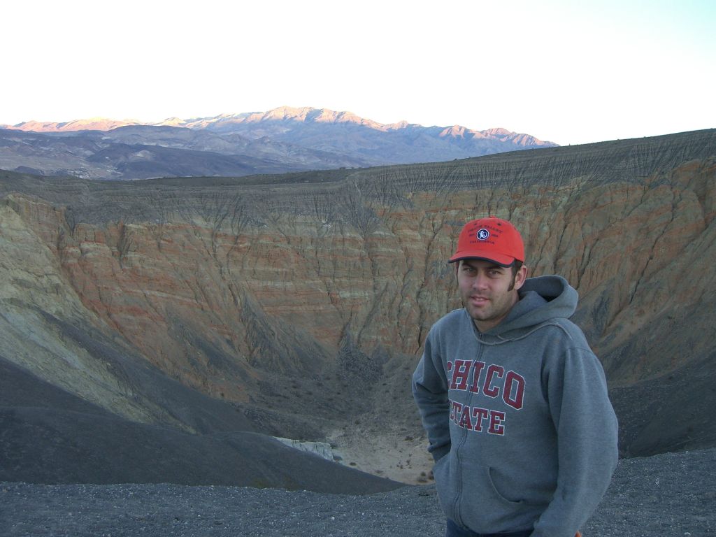 A picture of Steve taken at Ubehebe Crater on January 5, 2007: