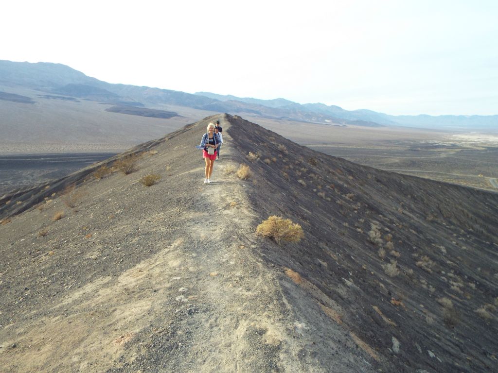 Our group hiking along one of the forks of the Crater Rim trail: