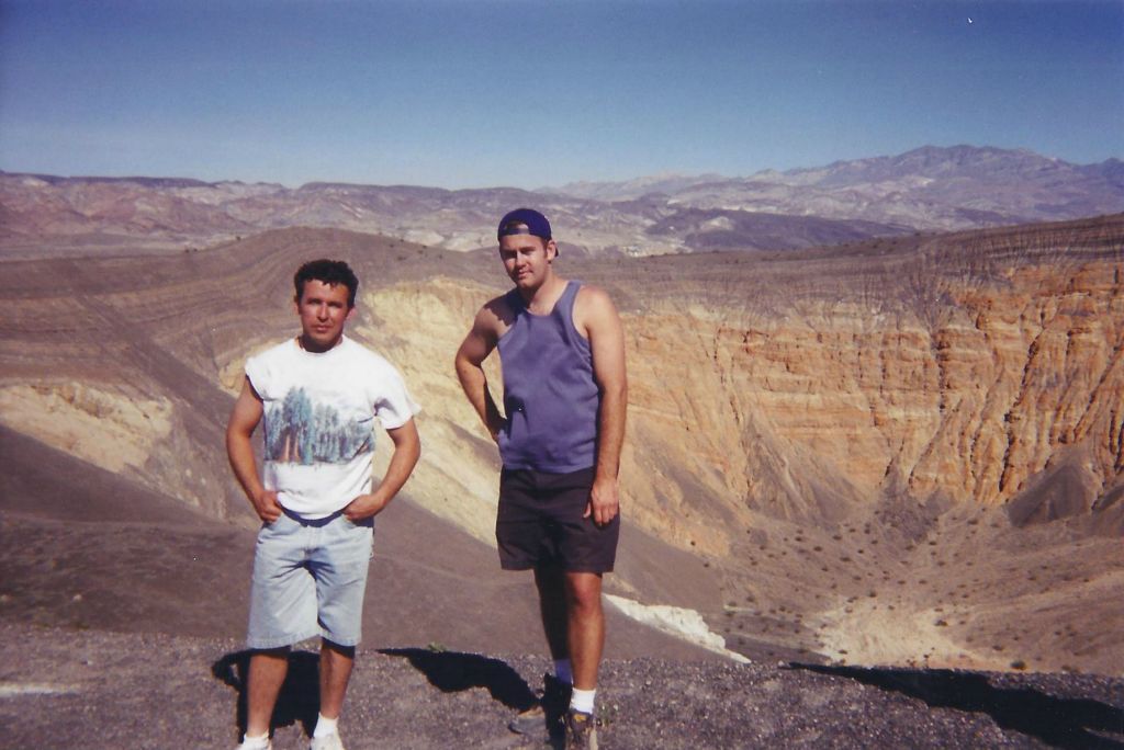 Joe and Steve on one of our classic Death Valley trips early on, before we began our true exploration of the park: