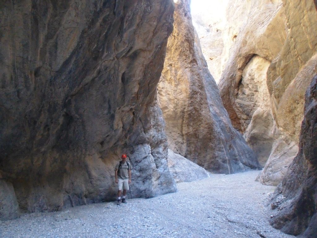 This picture of Steve gives some perspective of how small a person feels when walking through here: