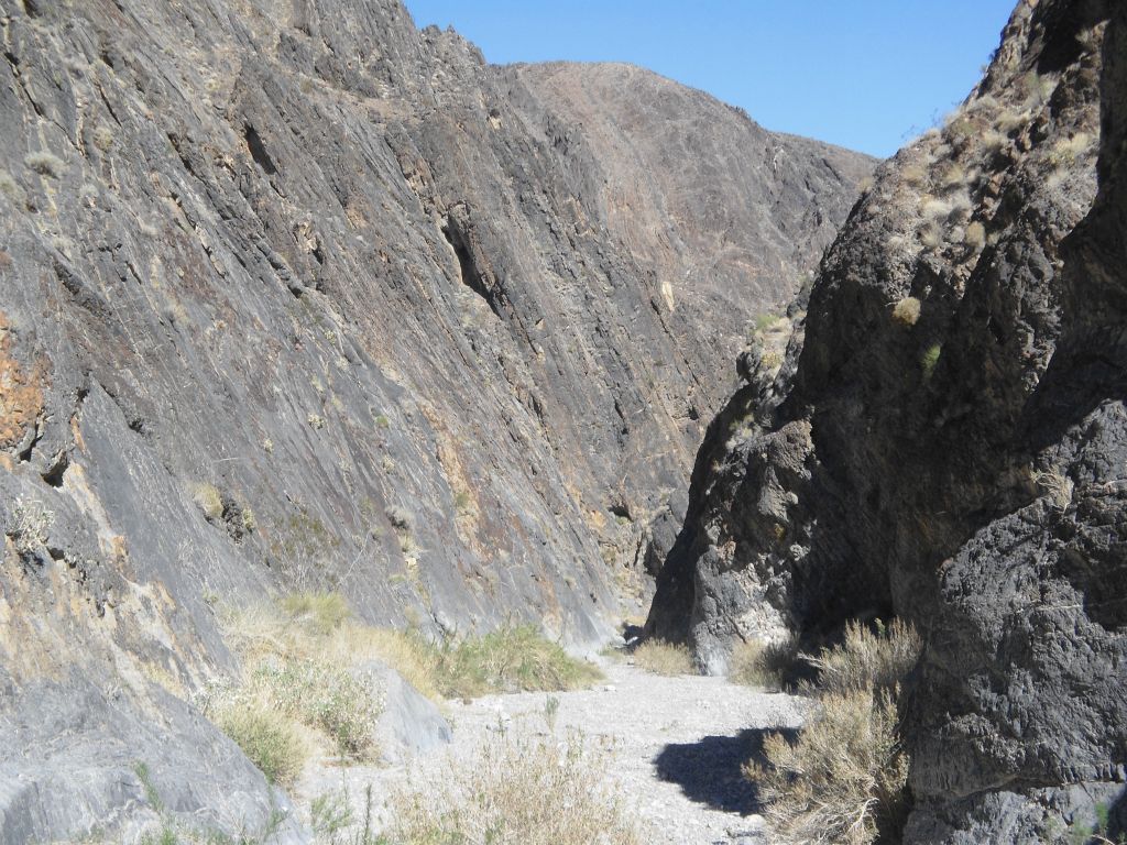 The canyon opened up a bit for a while, but not too much: