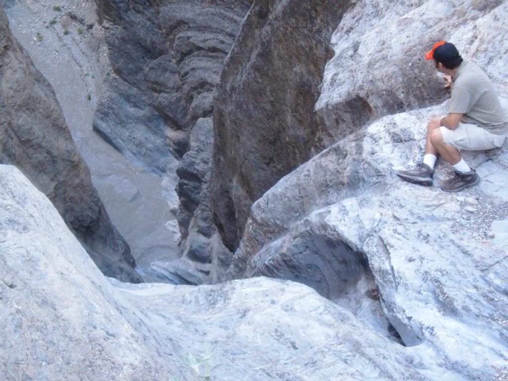 A couple of pictures of Steve as he carefully looks over Big Fall.  After enjoying our lunch here, we hiked the 9 miles back to our vehicle and called it a day: