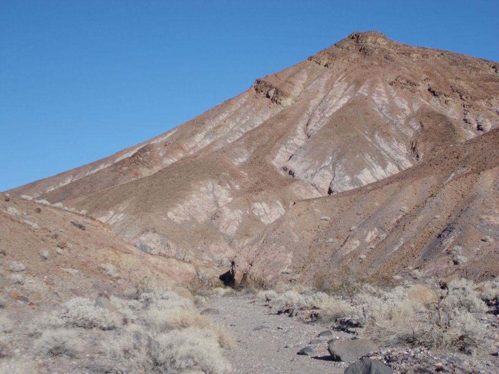 The first side canyon had some pretty red hills and a small wash which was like walking on a path: