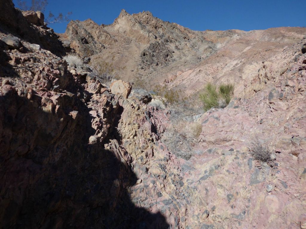 The climbing got more and more steep the further we progressed up this side canyon: