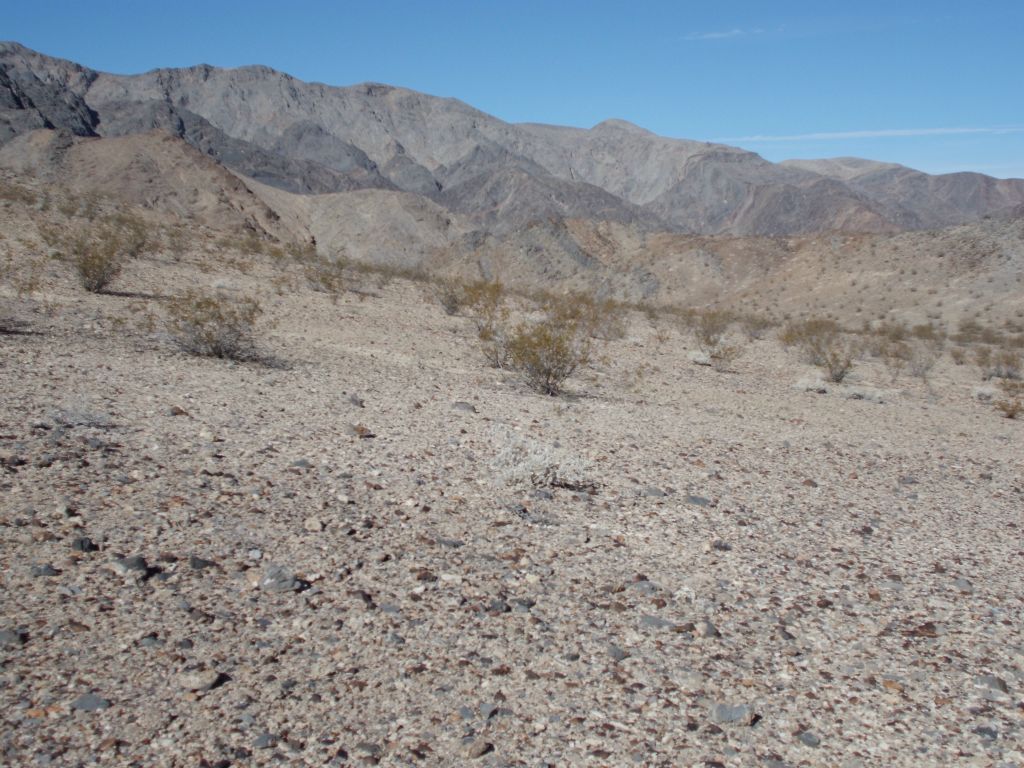 Once we reached the ridge, we crossed a wide and flat area leading to the rim of Hidden Bridge Canyon: