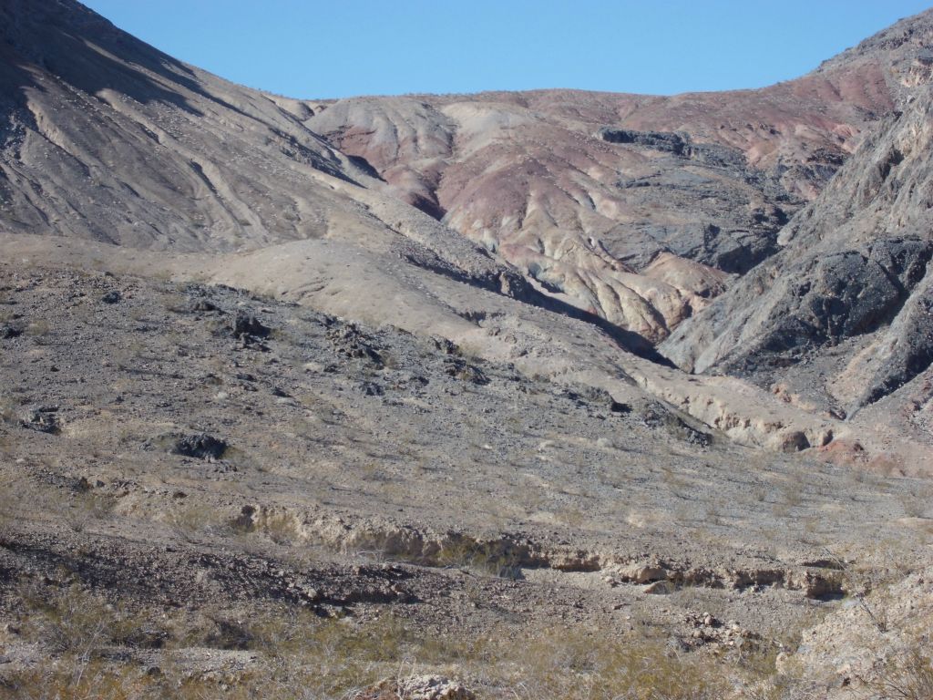 Our first view into Upper Hidden Bridge Canyon from the ridge: