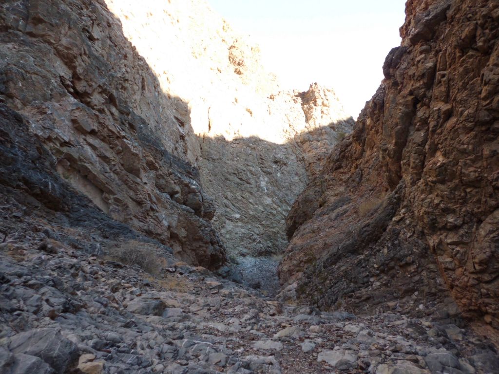 A quick steep drop in the canyon.  We were hoping to find more of this up ahead instead of a major dry fall which would stop our hike: