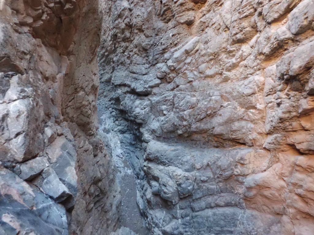 Just around the bend, we could see some unbelievable slot narrows in Hidden Bridge Canyon: 