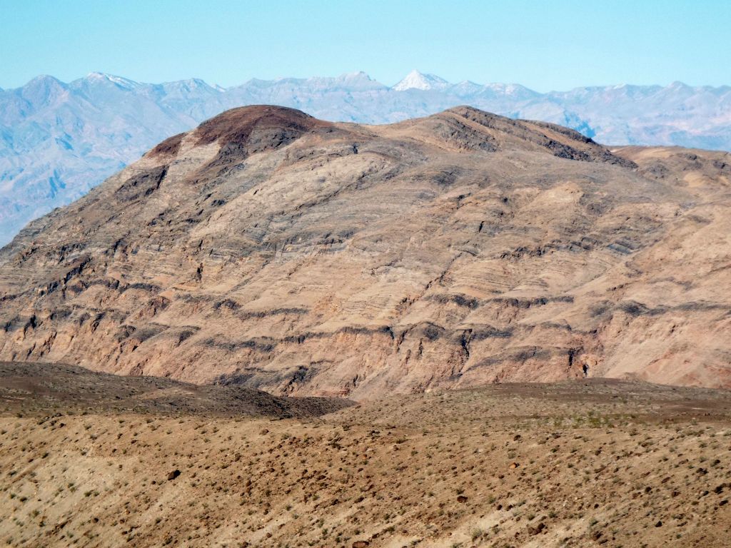 The darker colored rounded summit on the left side is Cottonwood BM (2,813 feet):