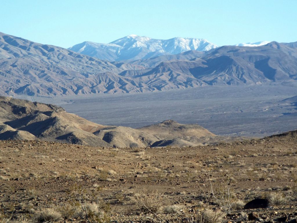 Wildrose Peak remained front and center the most visible peak off to the south: