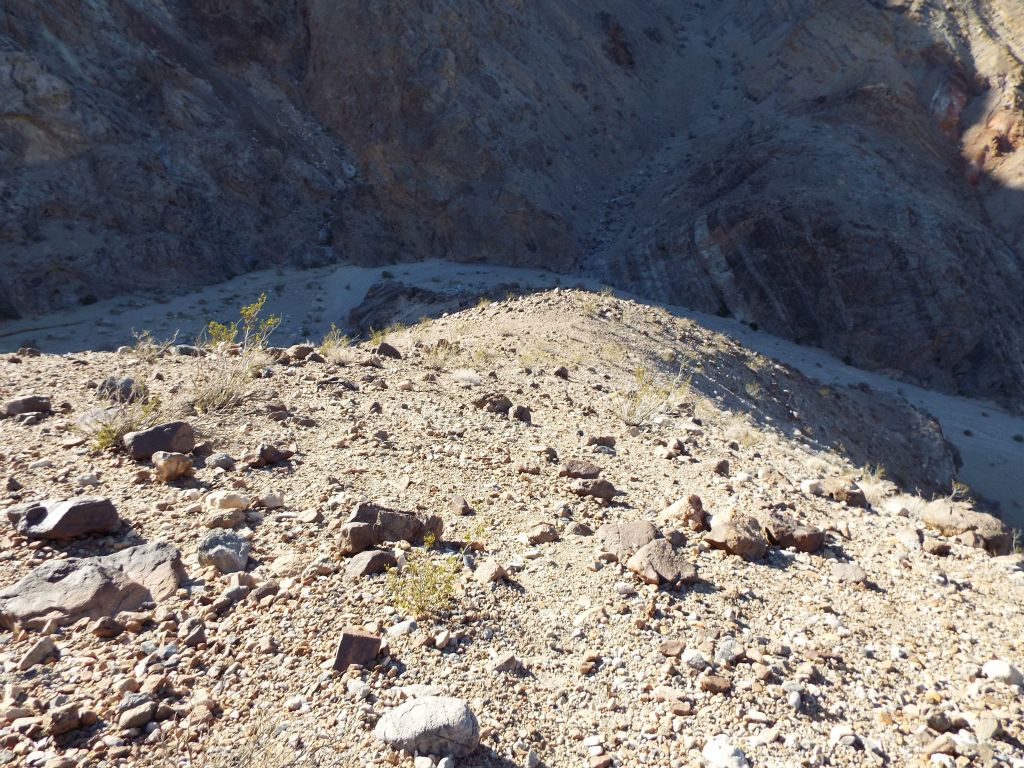In this picture looking back, you can see how steep the climb is and also the bottom tip of the ridge where the hike starts: