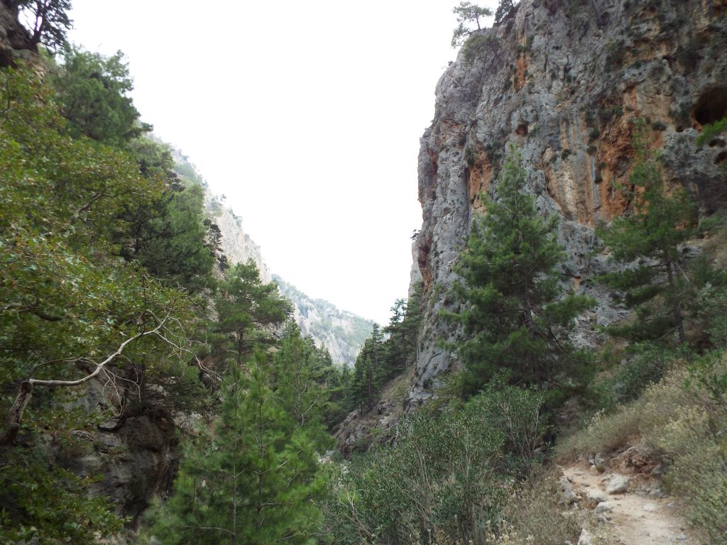 The scenery within the gorge takes place on a grand scale: