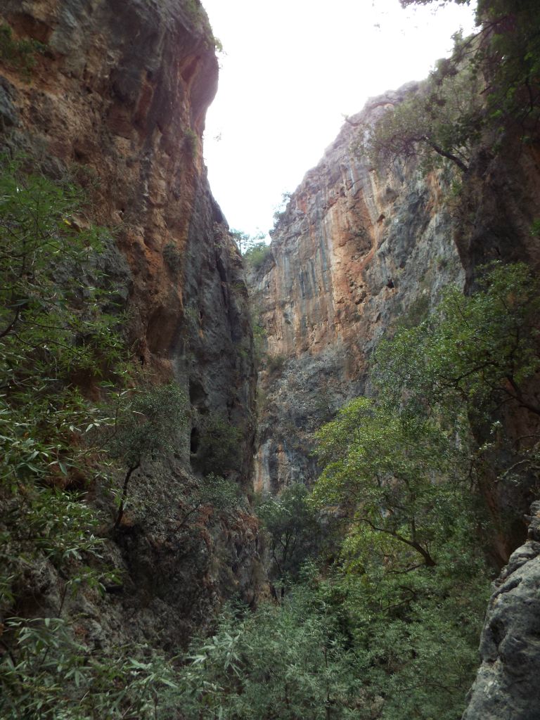 As you can tell, the lower canyon narrows down significantly with the high vertical walls coming much closer together: