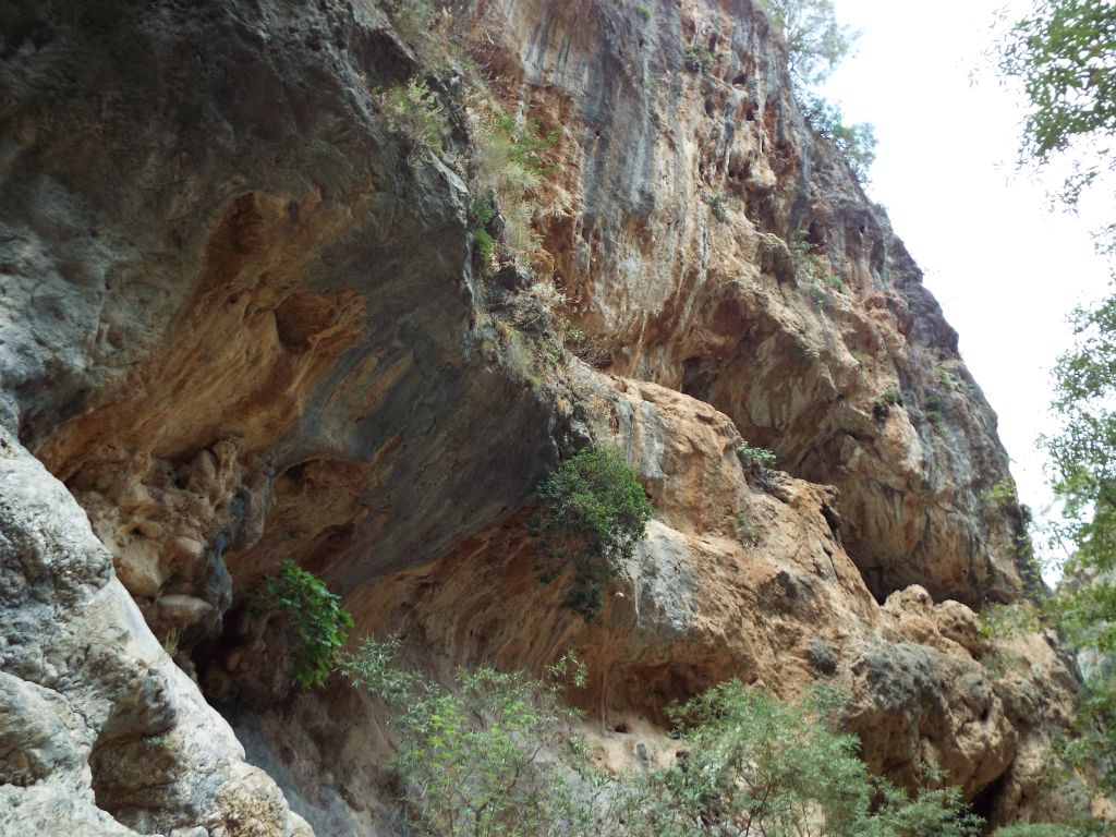 The next five pictures reveal some of the incredible shapes, caves, overhangs, and colors as we progressed through the lower gorge: