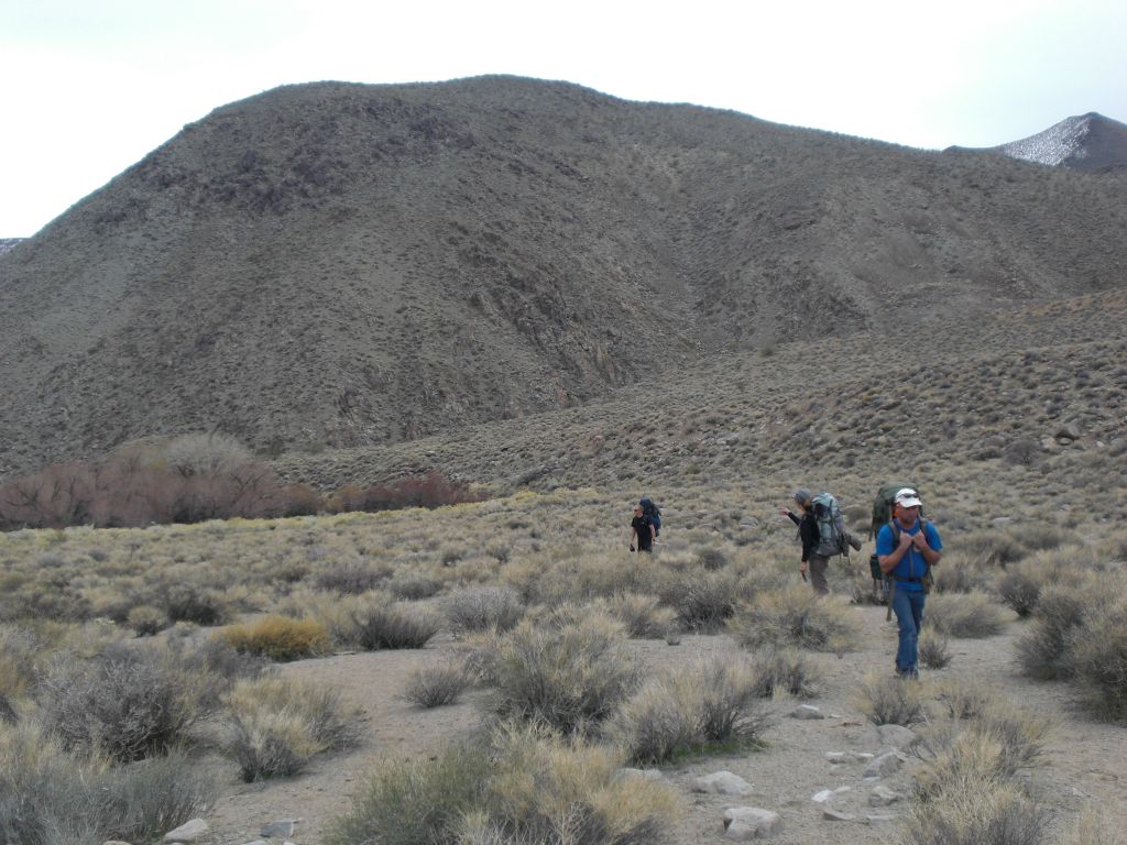 Leaving Cottonwood Spring behind, we began the journey cross country toward the first of the two passes: