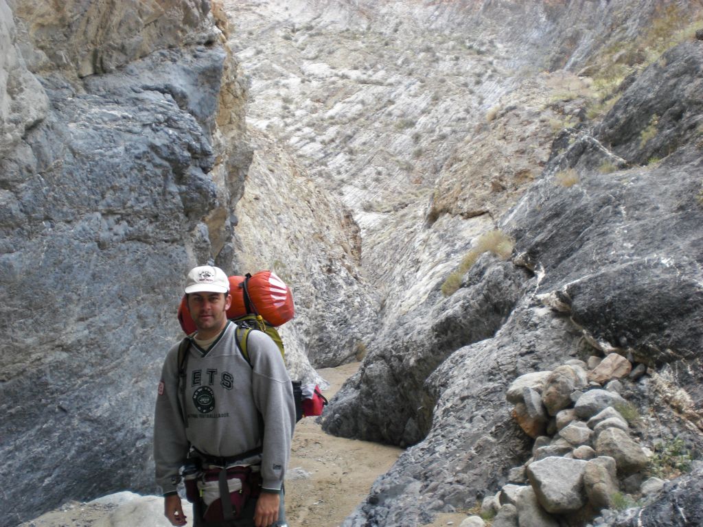 Steve standing just inside the beautiful 3rd Narrows of Marble Canyon: