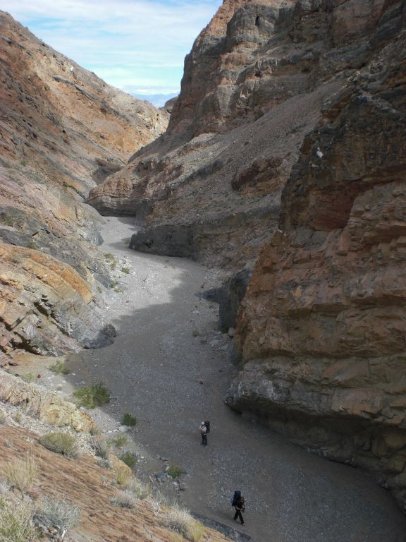 Looking down the rest of the canyon from a vantage point on the bypass trail: