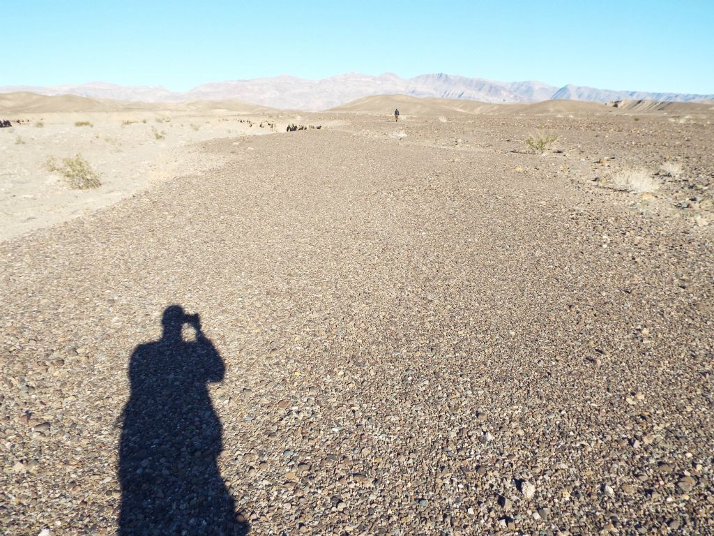 Notice the excellent walking terrain which can be found along the bench: