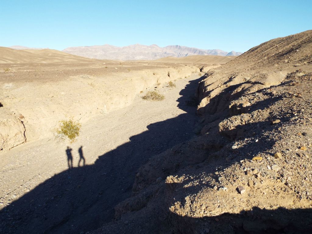 As you can see, we stayed on the bench above the wash a little bit too long and almost got cliffed out: