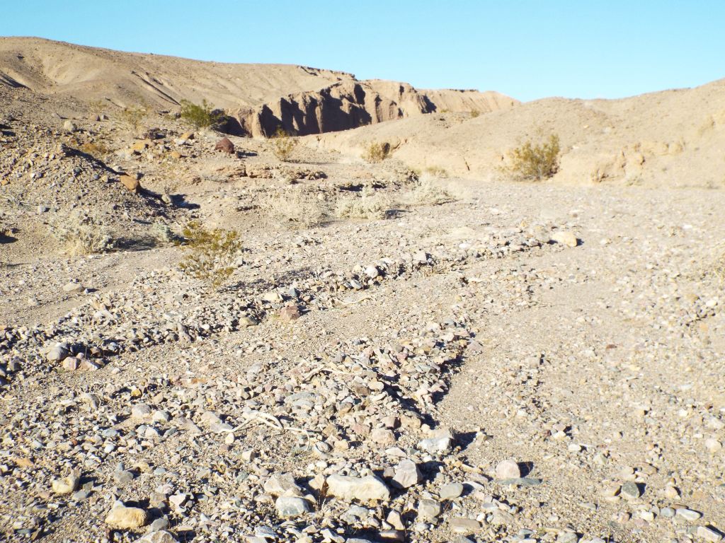 Up ahead, it appears as if the canyon walls get higher: