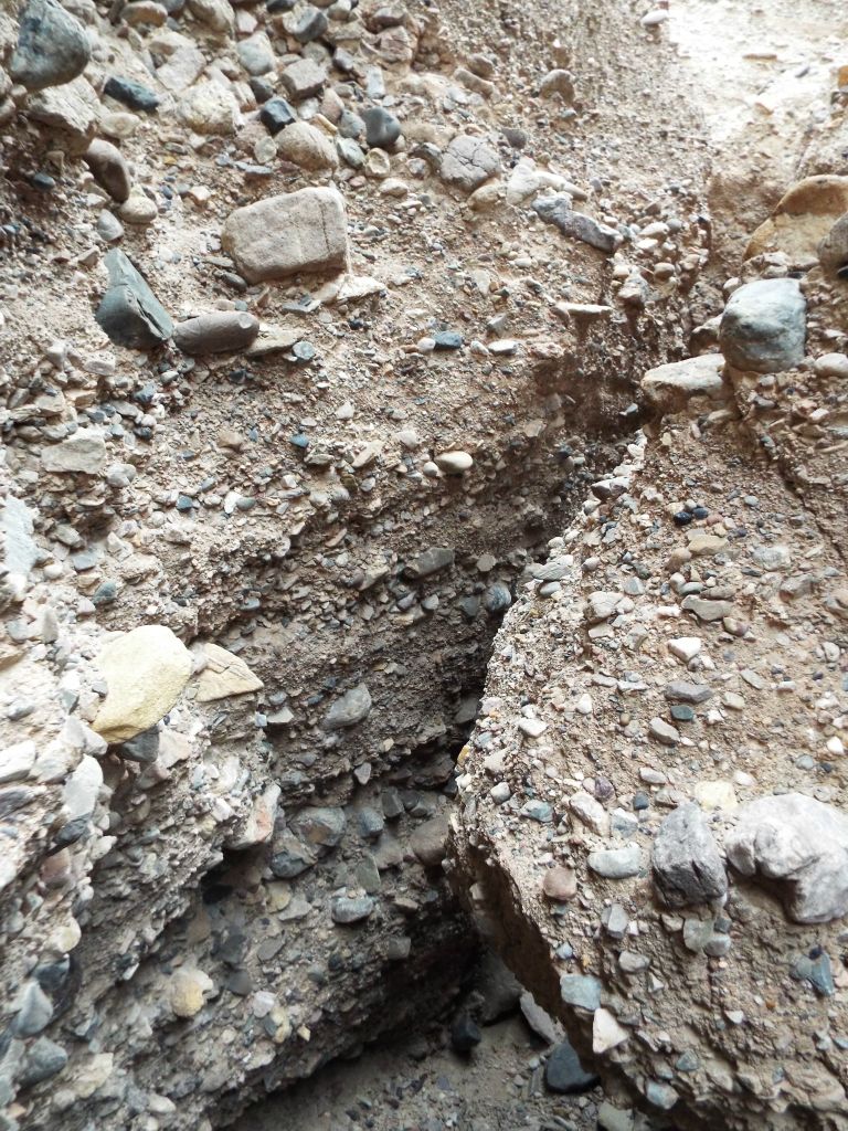 We quickly noticed that this slot canyon was tighter than most and there wasn't a lot of space to move around:
