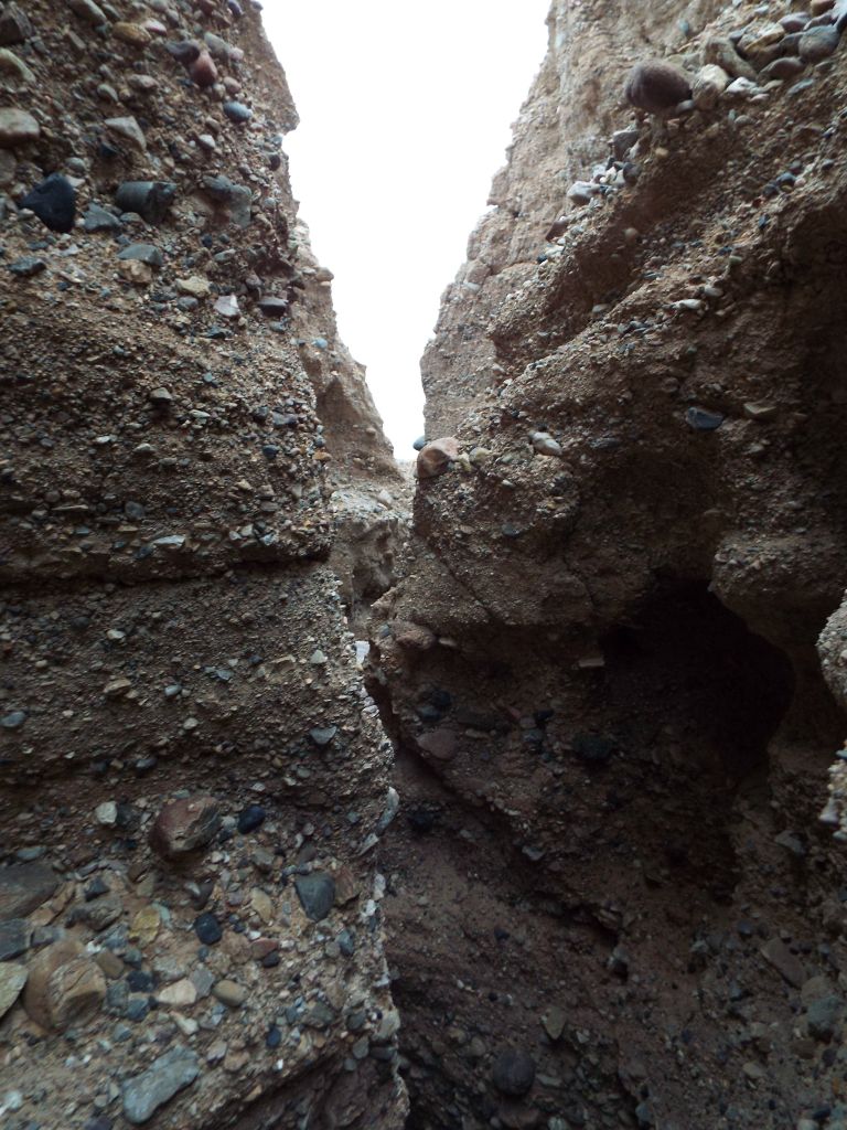 Looking back down Squeeze Slot, it was hard enough to make it this far: