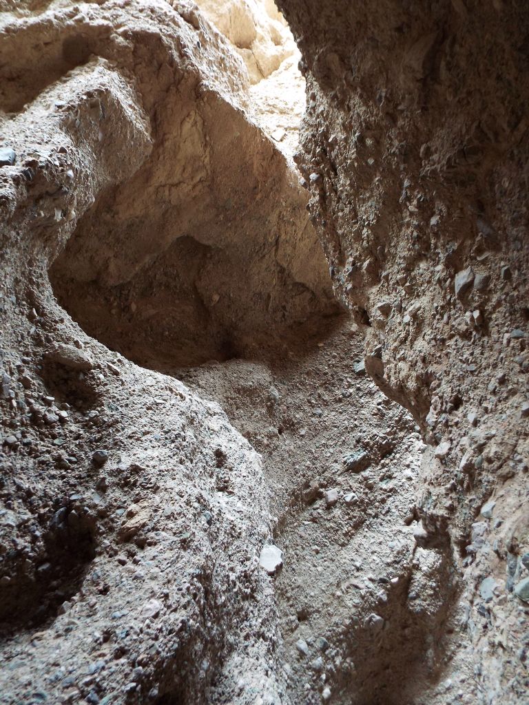 Notice how much erosion has impacted the shape of the canyon wall here: