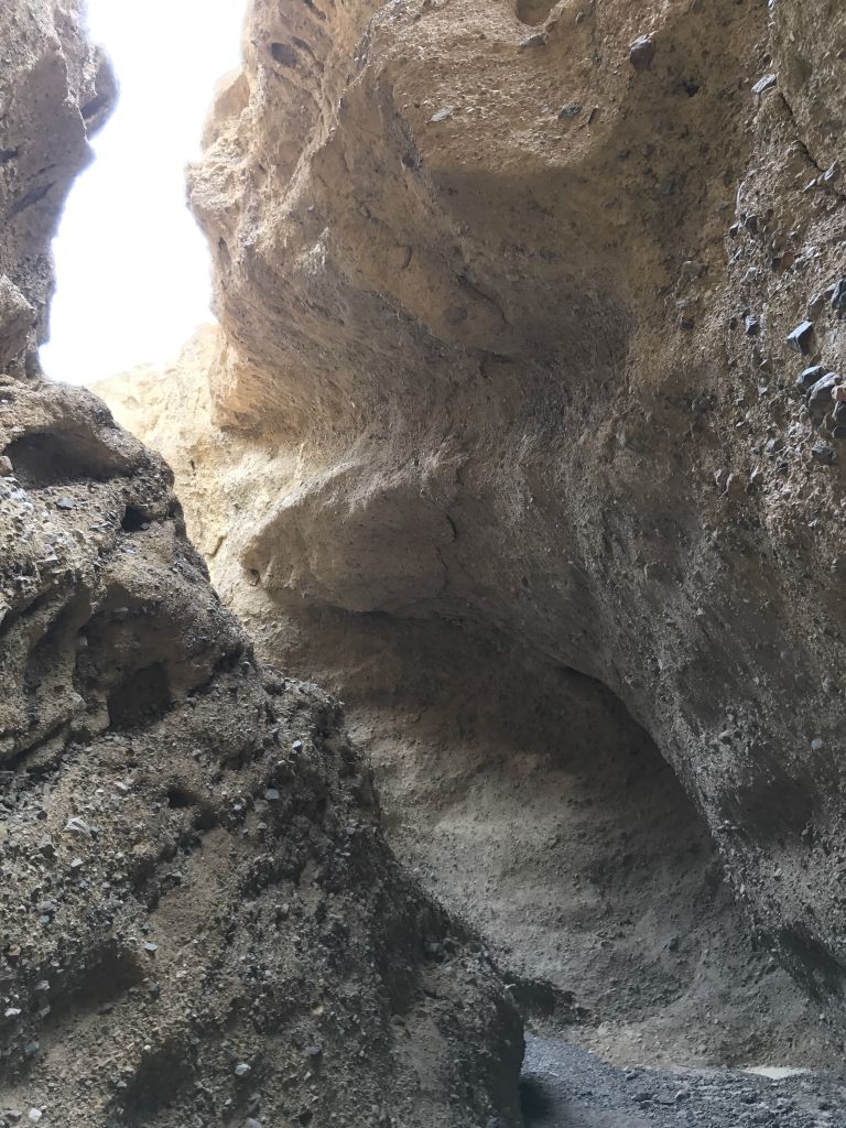 The curves on the canyon walls can be incredible through Funeral Slot:
