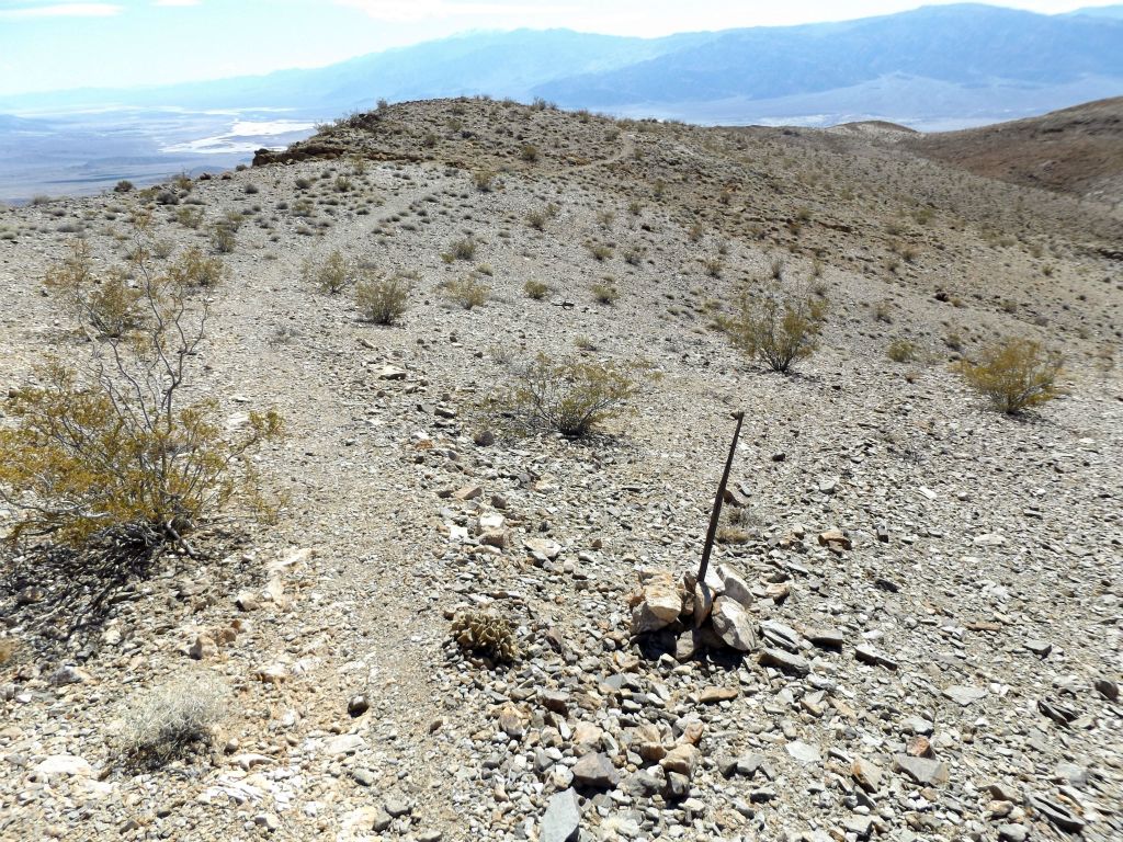 After backtracking briefly, we continued along the high trail headed toward upper Keane Wonder Mine: