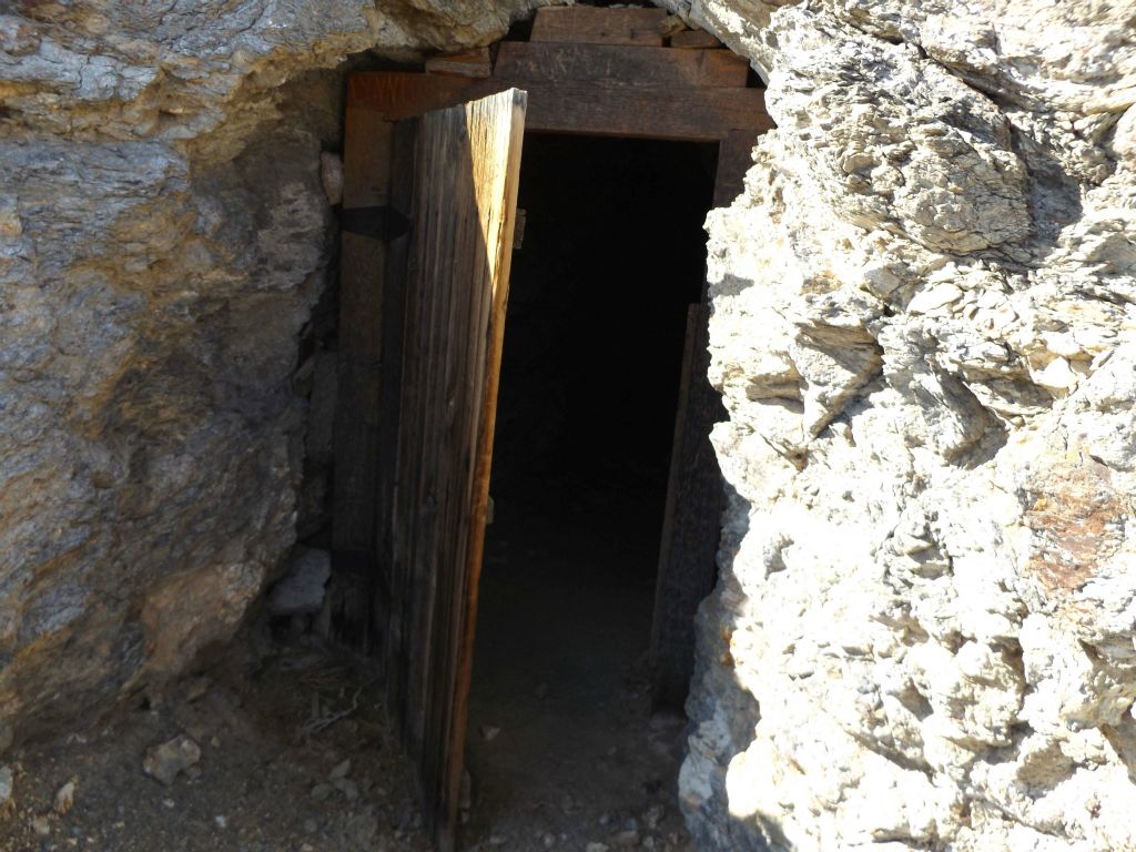 More mining tunnel openings that have been closed off.  Some of these have been closed off for decades: