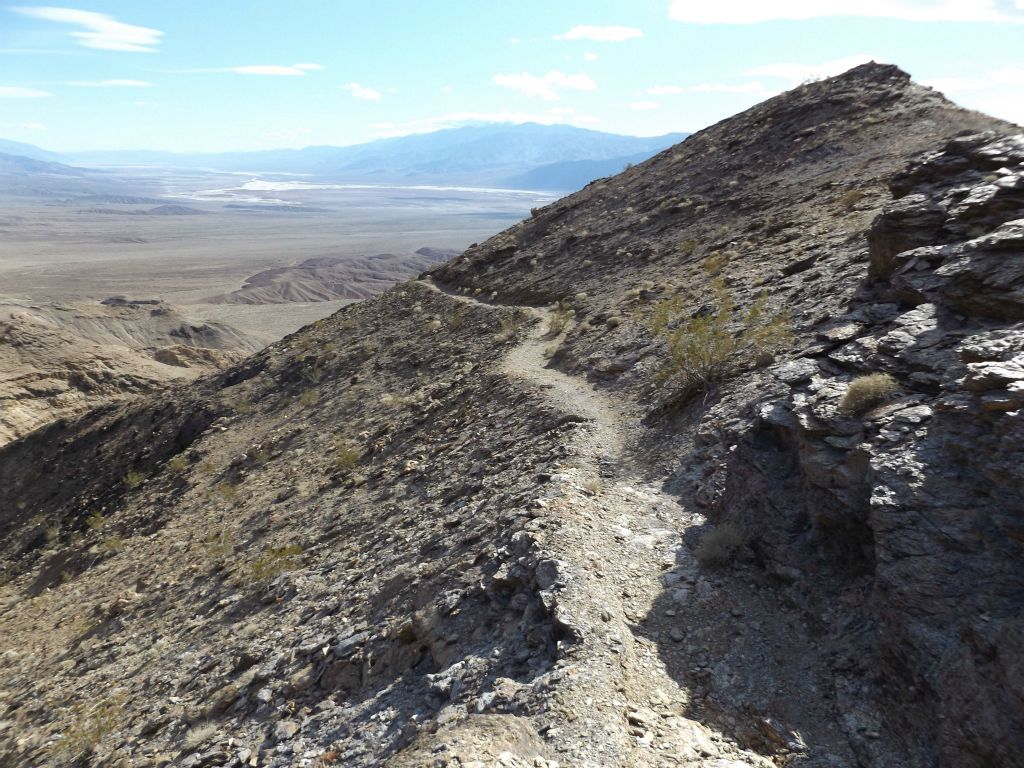 Elevation is dropped rapidly during the 1 1/2 mile hike in between Keane Wonder Mine and Keane Wonder Mill: