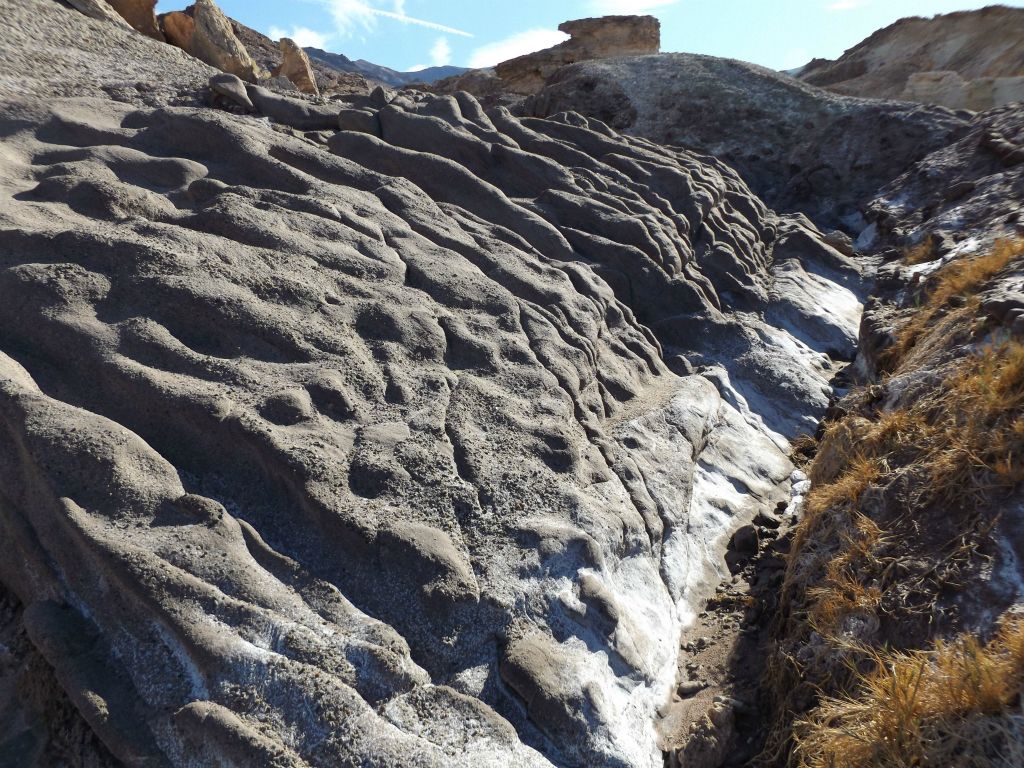 Some very unique rock formations can be seen in the next two pictures.  I hadn't seen anything quite like this in the park before: