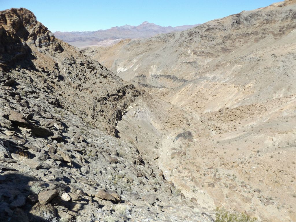 A nice view down into the lower canyon, which is an alternate route with climbing and bypass challenges:
