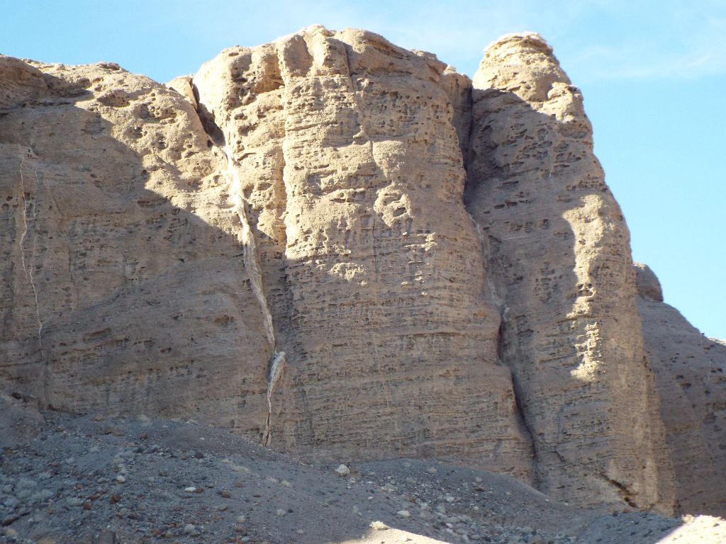 This is the first picture showing the mummy.  Here, the back of the mummy is visible on the right side: