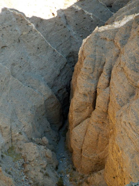 An incredible view looking down into the spot where Mummy Canyon turns into a narrow slot: