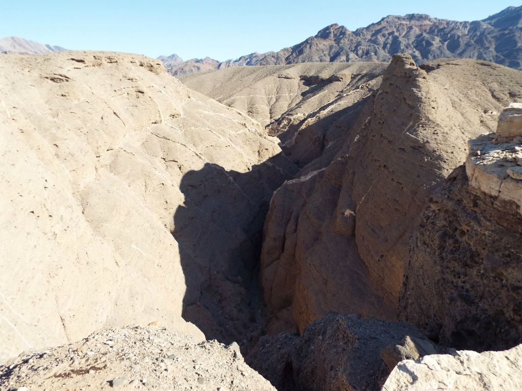 Our first view into the section of Mummy Canyon which turns sharply to the right: