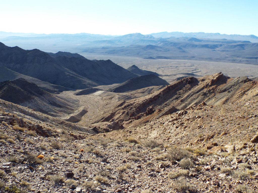 This is the view looking down the frontside of the 1st saddle: