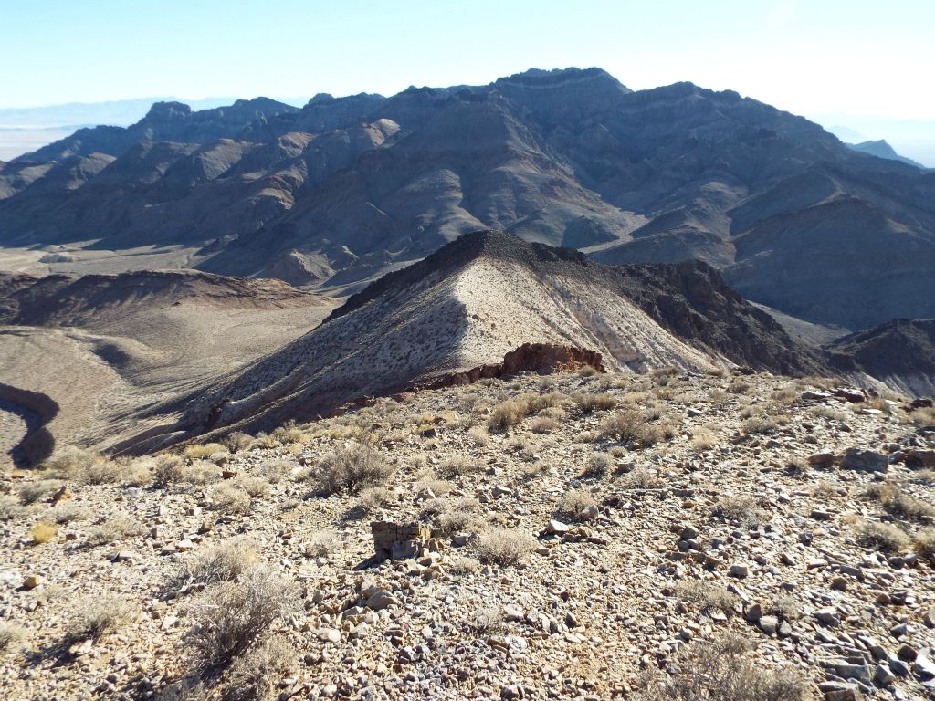 Looking back down, the 1st saddle seems much farther away now: