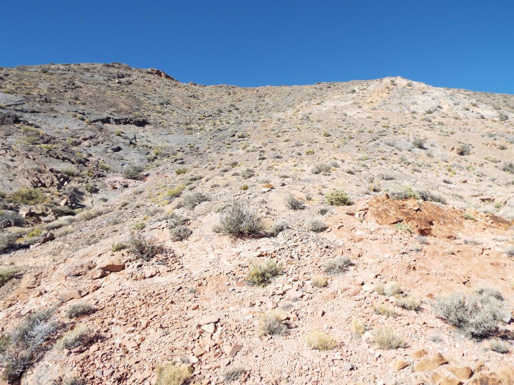 In the next two pictures, we are continuing to climb up the shale slope: