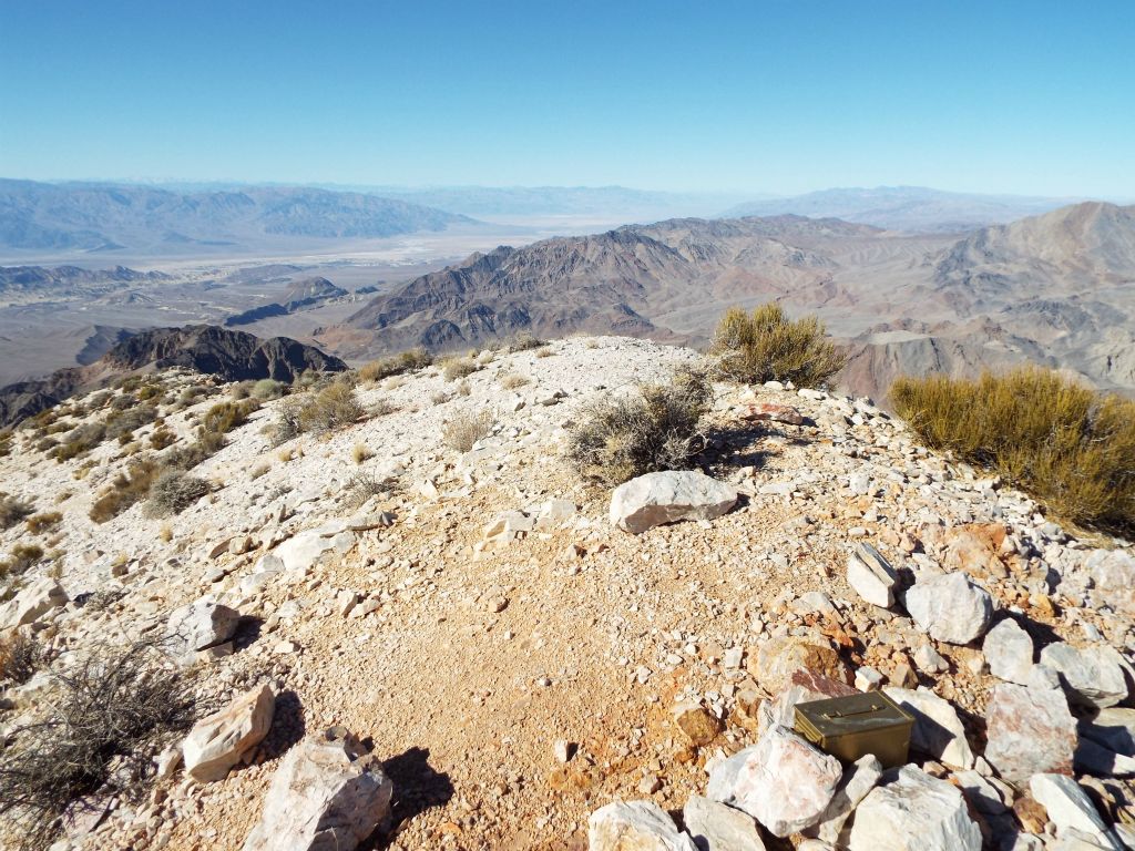 Arriving at the top of Pyramid Peak after quite a journey: