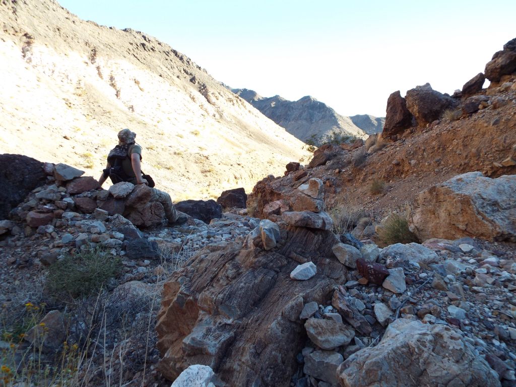 Eventually, we made it to the bottom and took a moment to rest: