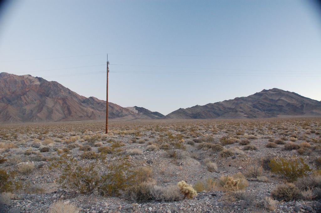 First view looking in the distance to the gap which we would be hiking toward: