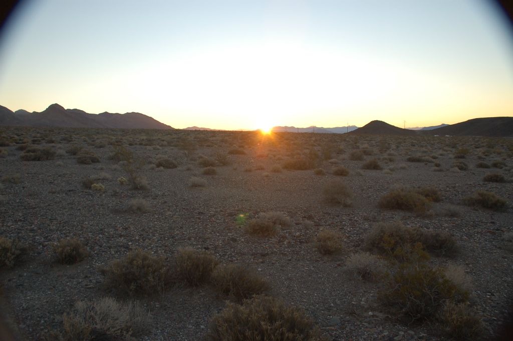 The sun peeking up above the horizon was a welcome sight on the chilly morning: