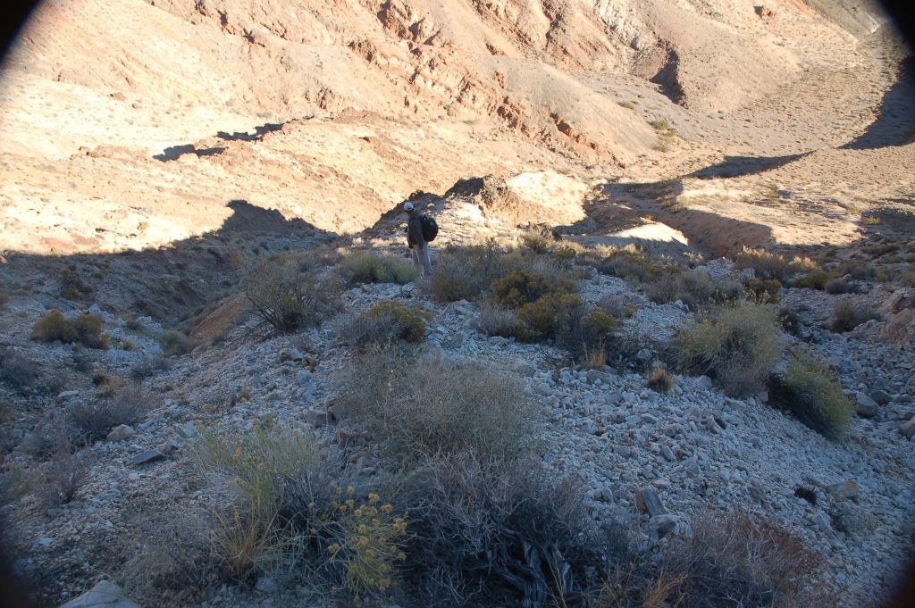 A picture of Steve looking back wondering why this hike was off to such a rough start: