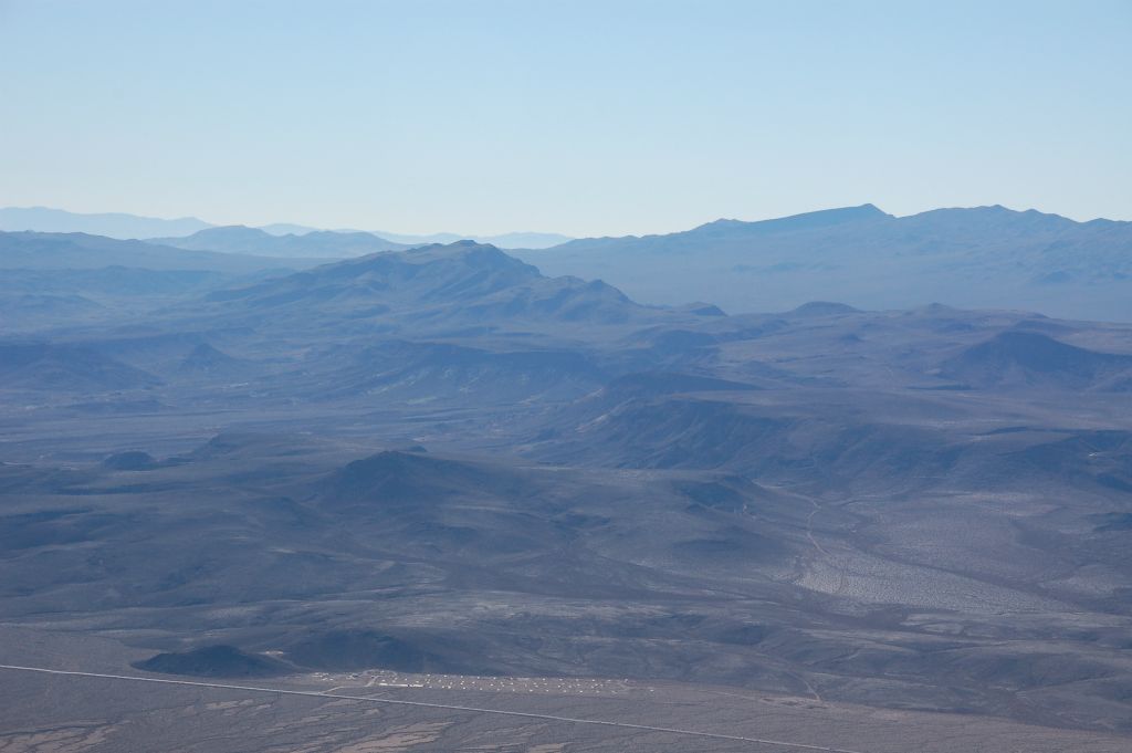 Zooming in on a view of Ryan BM (center peak) and Funeral Peak (peak on right side in background range):