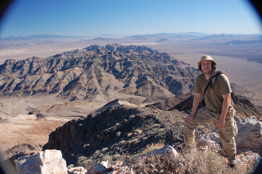 Tobin with Bat Mountain and the Funeral Mountains Wilderness Area to the southeast:
