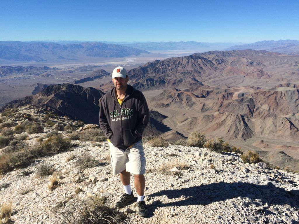 View showing central Death Valley behind me: