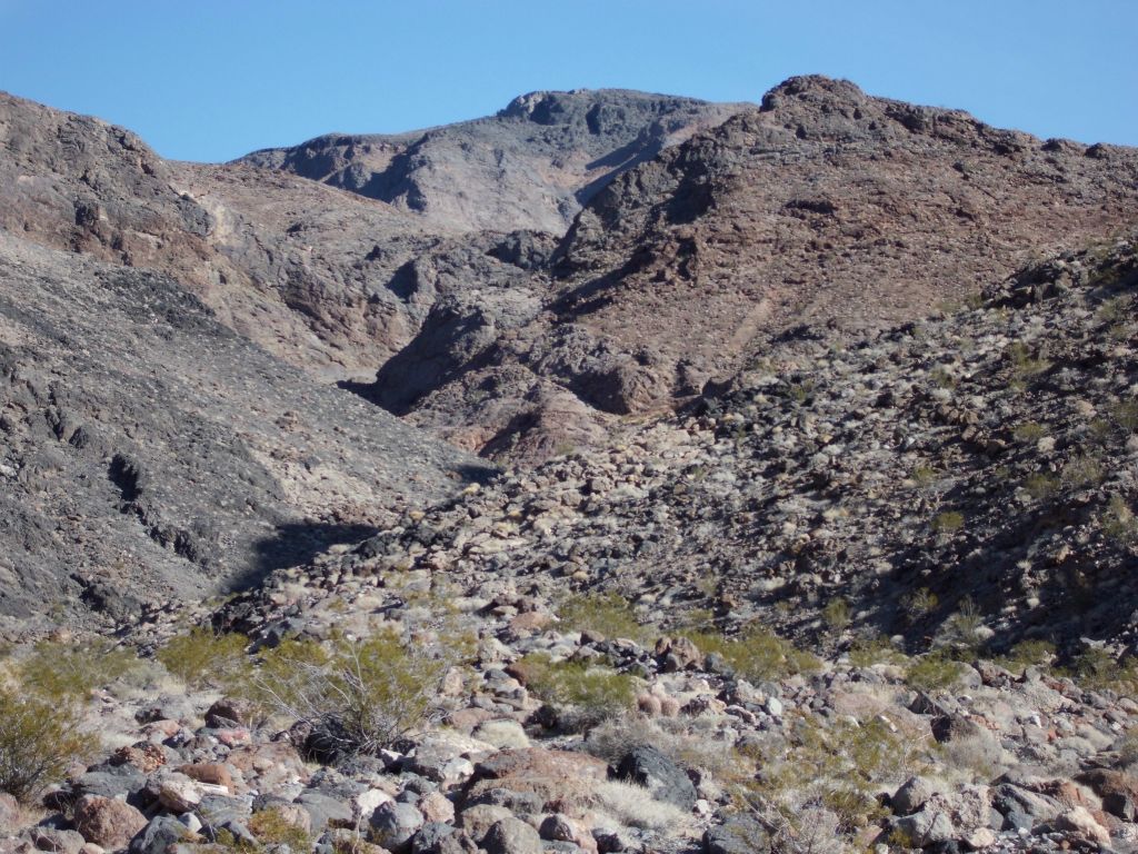 From the mouth, this canyon looks steep and intimidating.  But it's not really that bad: