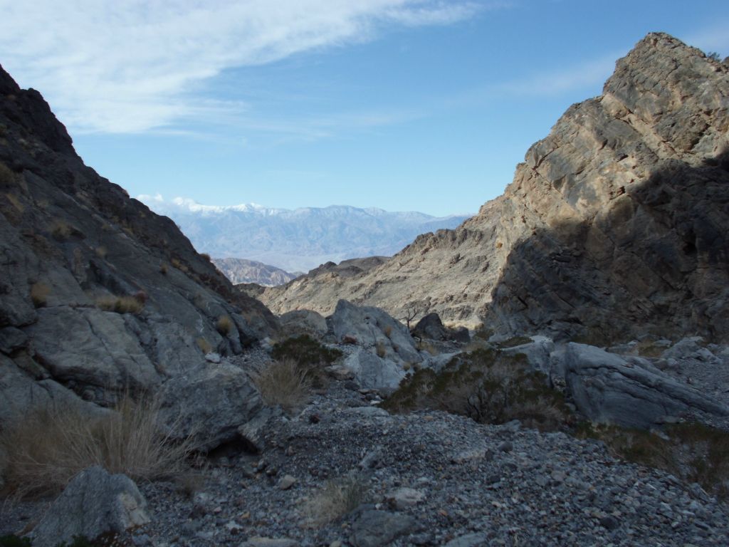Looking back down the early part of the canyon: