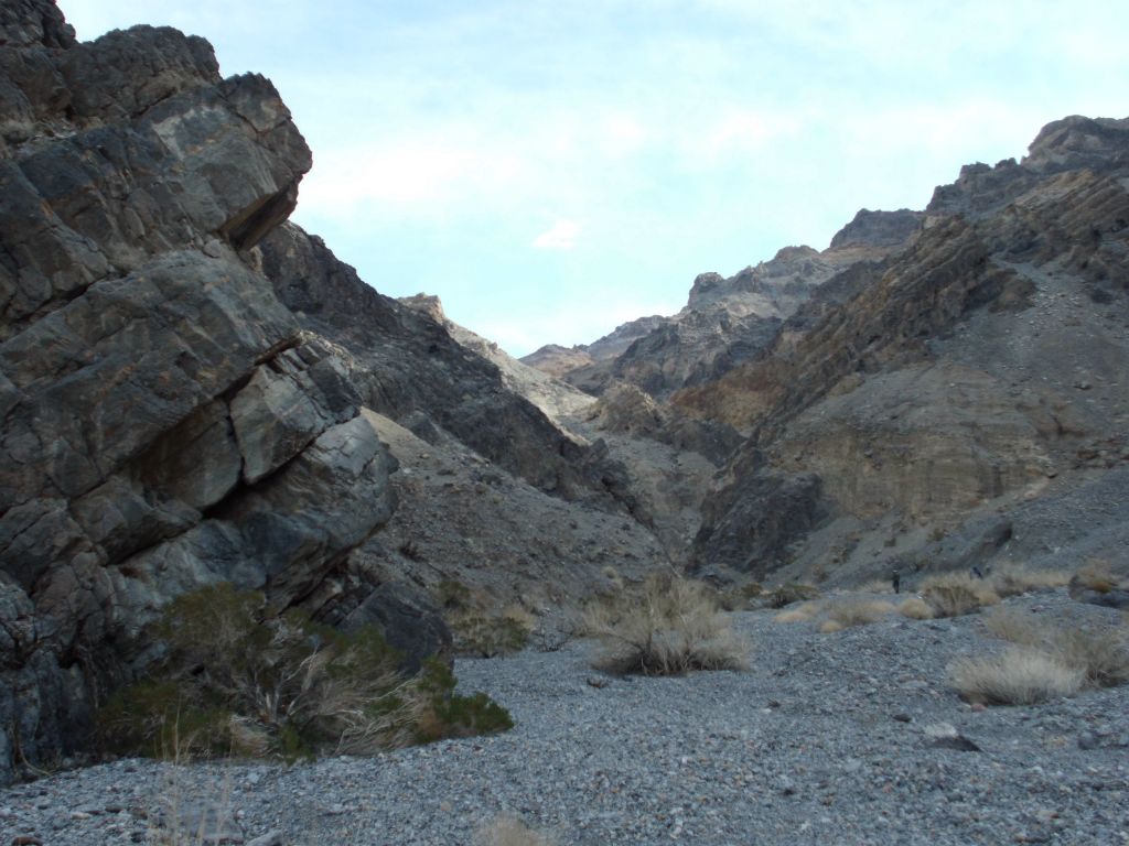 Notice how there were stretches of open canyon and narrow canyon early on: